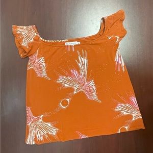 Fighting Eel Ava Sky Phoenix Print Top Size Large